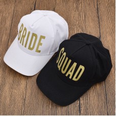 BRIDE SQUAD Snapback Caps Hats Bachelorette Crew Hen Night Party Gold Summer  eb-47031025